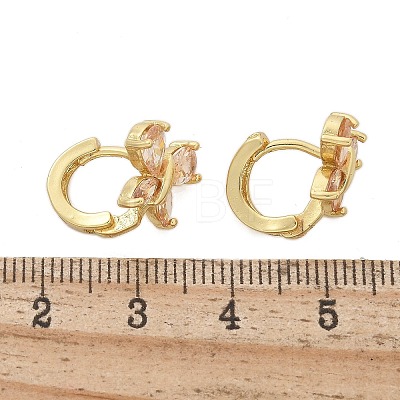 Brass Hoop Earrings EJEW-R016-10G-01-1