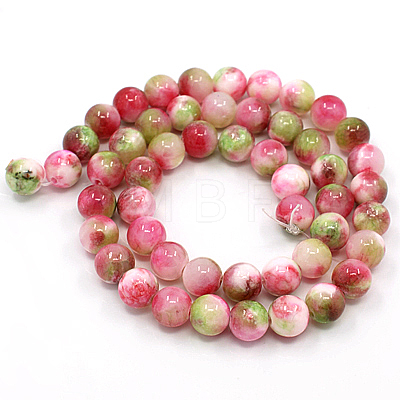 Natural Persian Jade Beads Strands X-G-D434-10mm-03-1