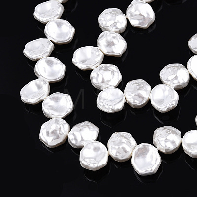 ABS Plastic Imitation Pearl Beads Strands KY-N015-12-B01-1