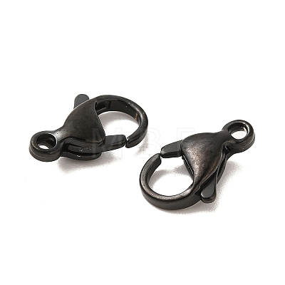 Ion Plating(IP) 304 Stainless Steel Lobster Claw Clasps STAS-AB10-B-1