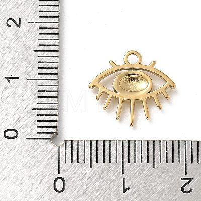 Ion Plating(IP) 304 Stainless Steel Enamel Charms STAS-G351-07G-02-1