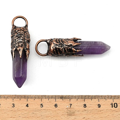 Natural Amethyst Big Pendants G-D102-05R-02-1