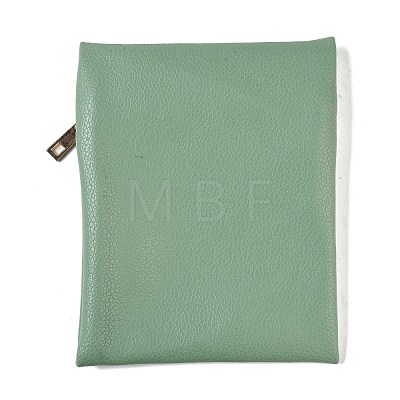 Imitation Leather Jewelry Storage Zipper Bags ABAG-G016-01D-1