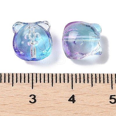 Transparent Spray Paint Glass Beads GLAA-Z011-01A-1