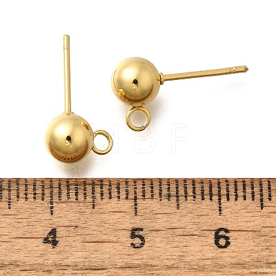 201 Stainless Steel Stud Earring Findings STAS-R156-01G-07-1