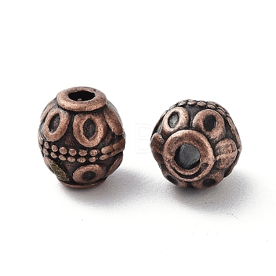 Tibetan Style Alloy Beads FIND-Q094-34R-1