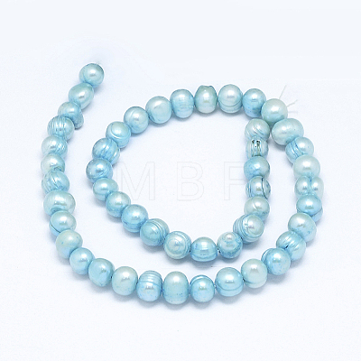 Natural Cultured Freshwater Pearl Beads Strands PEAR-G004-10-01-1