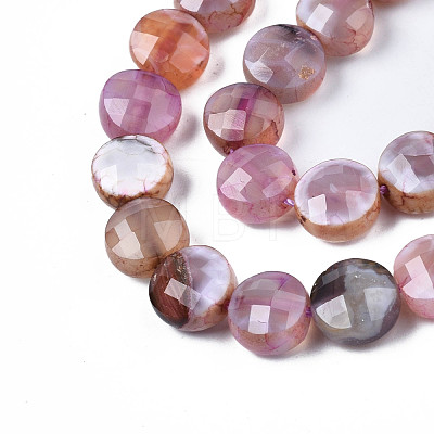 Natural Fire Crackle Agate Beads Strands X-G-S359-372-1