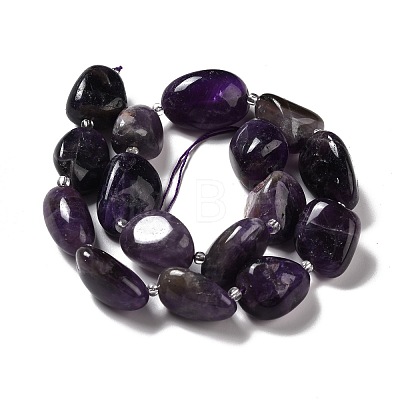 Natural Amethyst Beads Strands G-B026-02A-1