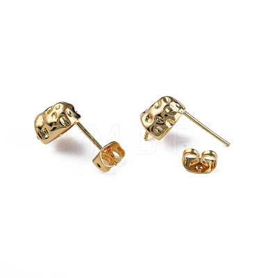 Brass Stud Earring Findings KK-N233-364-1