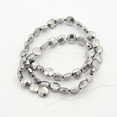 Electroplate Non-magnetic Synthetic Hematite Bead Strands G-J286-11-1