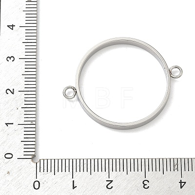 304 Stainless Steel Open Back Bezel Connector Charms STAS-B126-05F-P-1