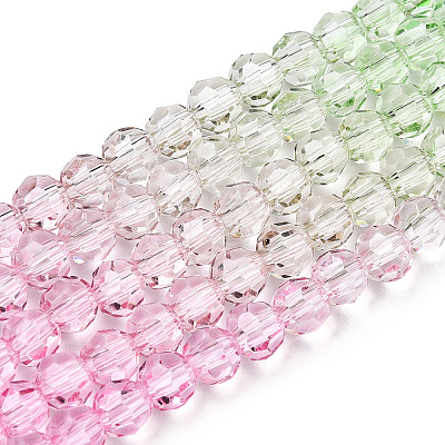 Transparent Glass Beads Strands GLAA-E036-07U-1