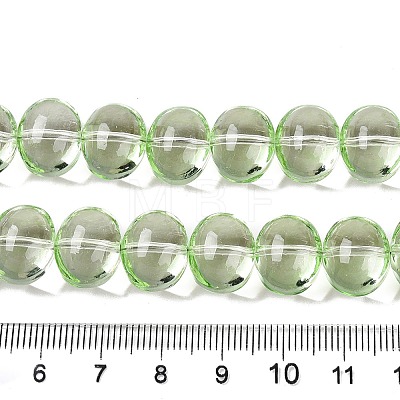 Transparent Electroplate Glass Beads Strands EGLA-N012-06C-1