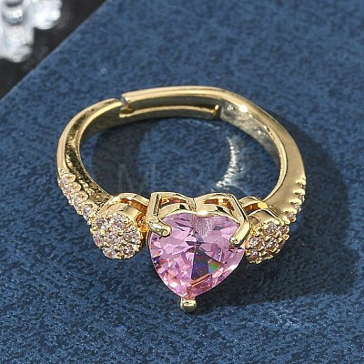 Brass Adjustable Finger Ring for Women CU-CBA7E55-05G-1