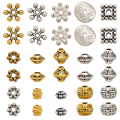 Tibetan Style Alloy Spacer Beads PALLOY-TA0001-51-1