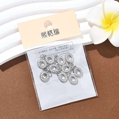 SHEGRACE Brass Micro Pave Clear Cubic Zirconia Pendants XGRQ29114-394P-O-1