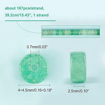  167Pcs Natural Flower Amazonite Heishi Beads for DIY Jewelry Making DIY-NB0006-35-1