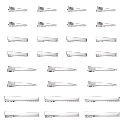 40Pcs 4 Styles Iron Alligator Hair Clips Findings PHAR-TADJ0001-10-1