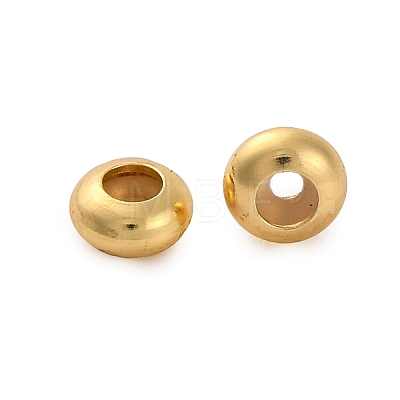 Rack Plating Disc Brass with Plastic Beads KK-Z070-26G-1