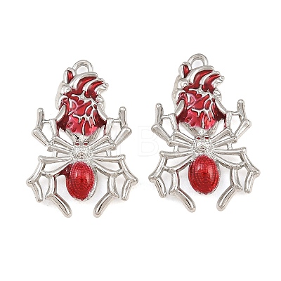 Rack Plating Alloy Enamel Pendants AL-CBA2B10-01P-03-1