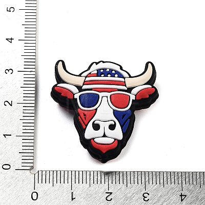 Independence Day Theme Silicone Beads SIL-M005-01A-1
