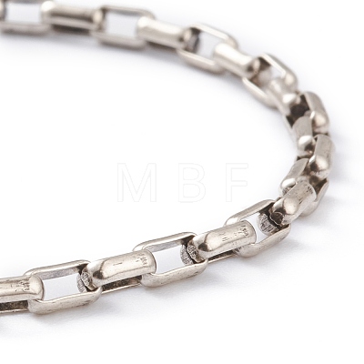 Brass Box Chain Bracelets BJEW-H537-03AS-1