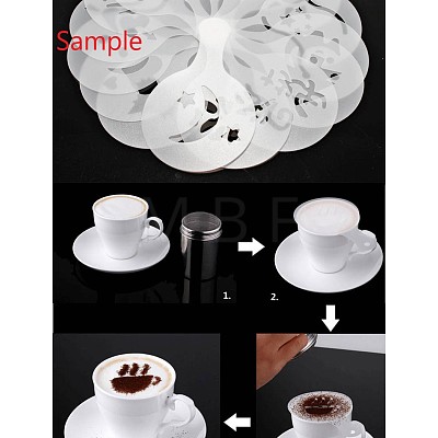 Plastic Cafe Foam Spray Template DIY-K011-17-1