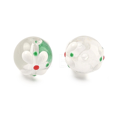 Transparent Glass Enamel Beads GLAA-P078-01A-07-1