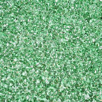 6/0 Baking Paint Transparent Fringe Glass Seed Beads X1-SEED-N006-06K-1