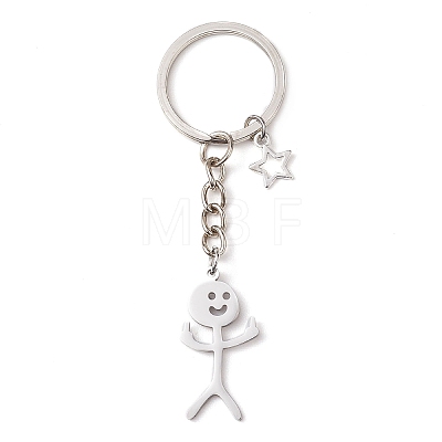 Alloy & Stainless Steel Keychain KEYC-JKC00901-1