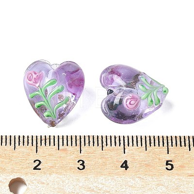 Handmade Transparent Lampwork Beads BLOW-D300-07F-1