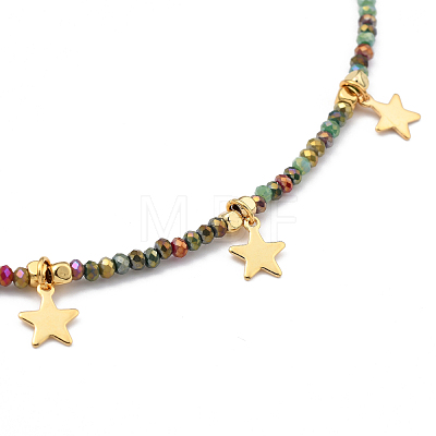 Star Pendant Necklaces NJEW-JN03074-02-1