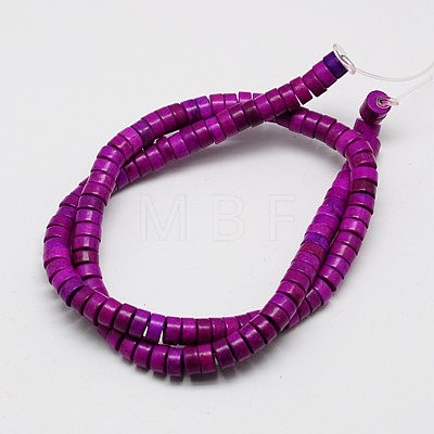 Synthetic Turquoise Beads Strands TURQ-G110-8x4mm-02-1