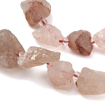 Natural Hematoid Quartz/Ferruginous Quartz Beads Strands GG-CBA0B77-A30-03-1