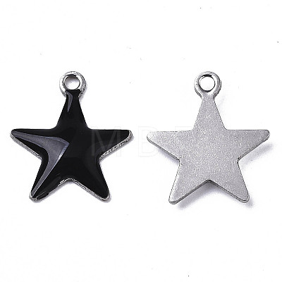 201 Stainless Steel Enamel Charms X-STAS-N088-14A-1