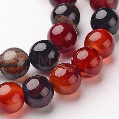 Natural Agate Beads Strands G-D845-02-10mm-1