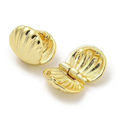 Brass Hoop Earrings EJEW-L211-011H-G-1