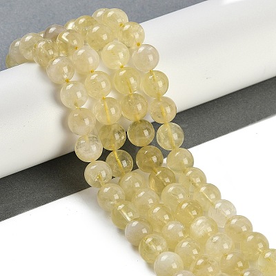 Natural Lemon Quartz Beads Strands G-H062-A01-03-1