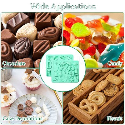 Haima Castle Chocolate Biscuit Candy Silicone Molds ST-CJ0043-050-1