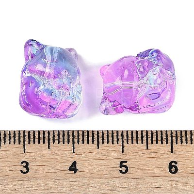 Transparent Spray Paint Glass Beads X1-GLAA-H035-01I-1