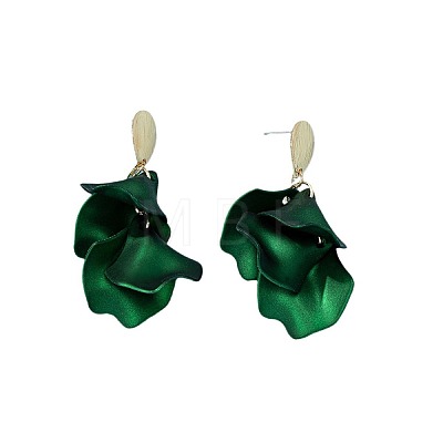 Petal Tassel Alloy Dangle Stud Earrings FS-WG5A9C8-04-1