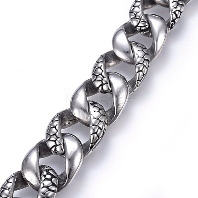 304 Stainless Steel Bracelets BJEW-L631-17A-1