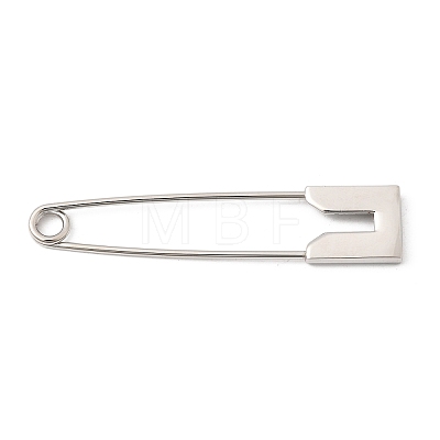 Alloy Extra Large Safety Pin Brooches JEWB-B043-01P-1