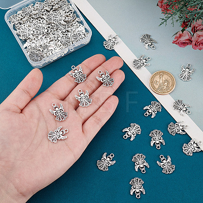   80Pcs Tibetan Style Alloy Pendants TIBEP-PH0001-69AS-1