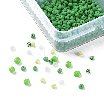 DIY 15 Grids ABS Plastic & Glass Seed Beads Jewelry Making Finding Beads Kits DIY-G119-02E-1