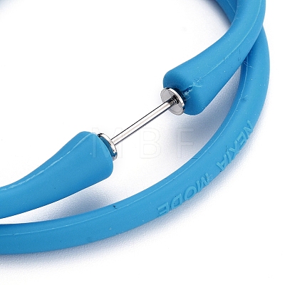 Silicone Cord Bracelets BJEW-F409-01-1