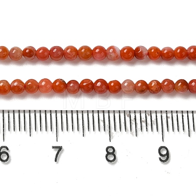 Natural South Red Agate Beads Strands G-B090-A04-03-1