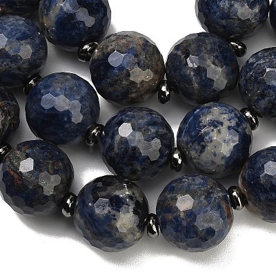 Natural Sodalite European Beads Strands GG-CBA007A-D05-01-1