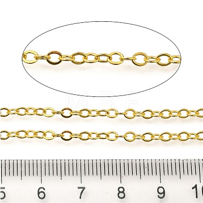 Rack Plating Brass Curb Chains CHC-M001-03G-01-1